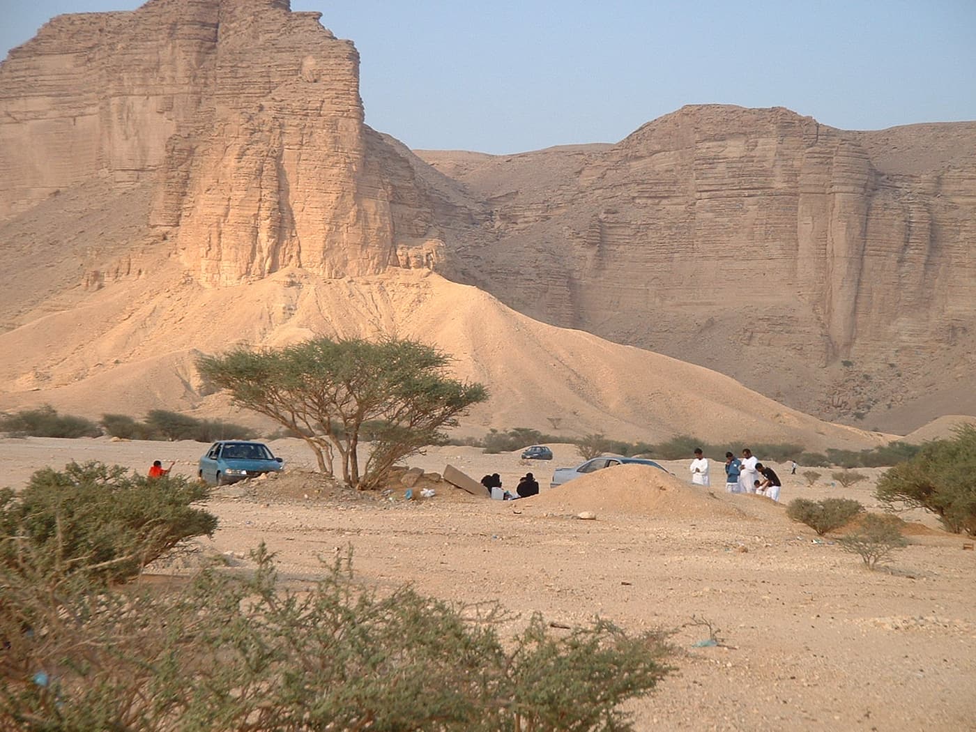Limestone cliffs of the Tuwaiq escarpment in the desert of central Saudi Arabia
