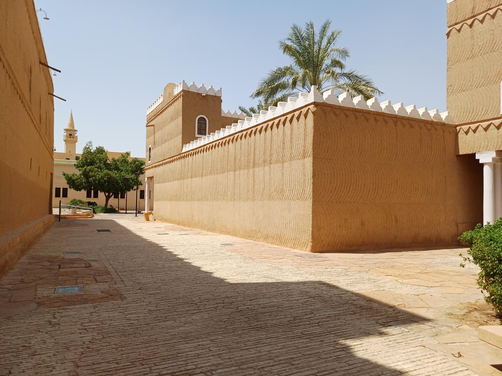 The mud-brick walls of Murabba Palace in Riyadh